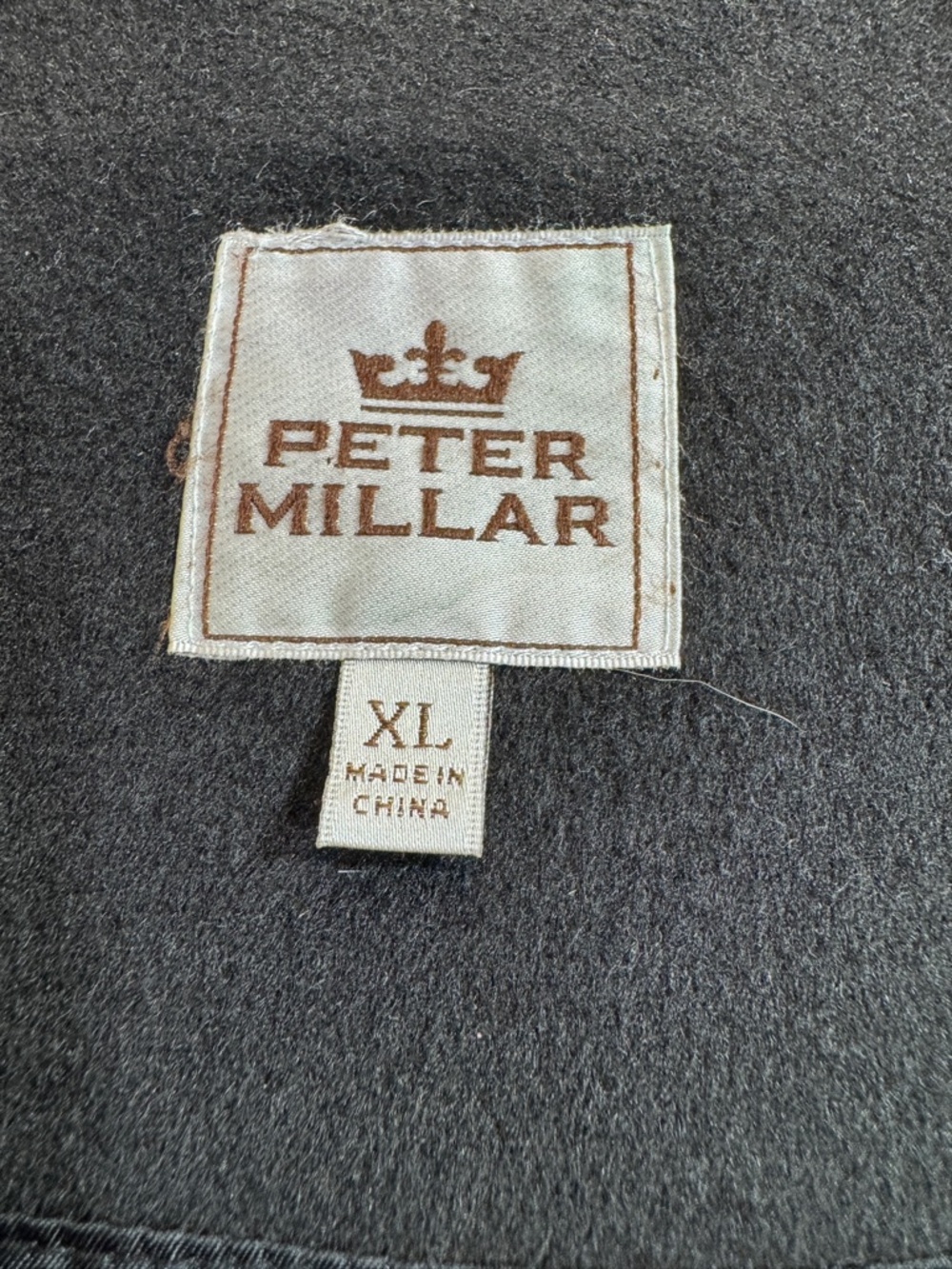 Peter Millar Westport Jacket Mens XL Black Crown Cashmere Wool Lined Full Zip - Picture 2 of 7